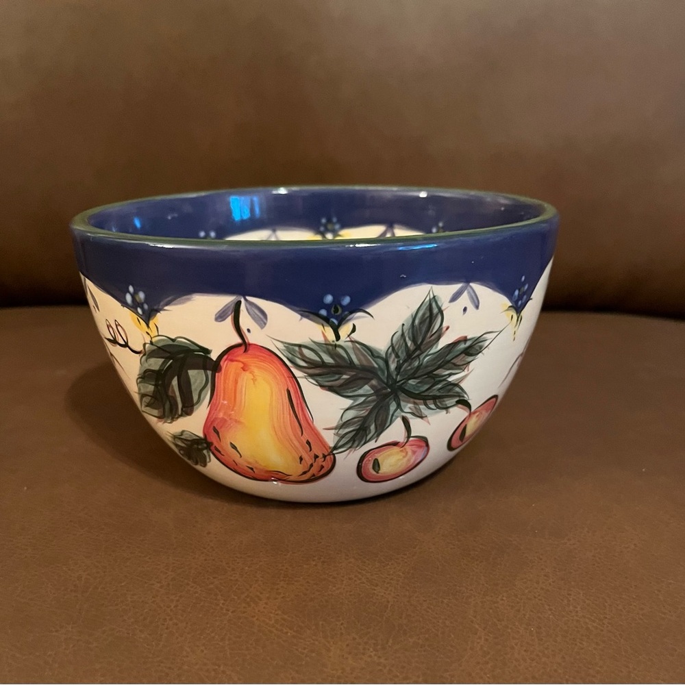 Tabletops Gallery Boulevard Hand Painted Bowl